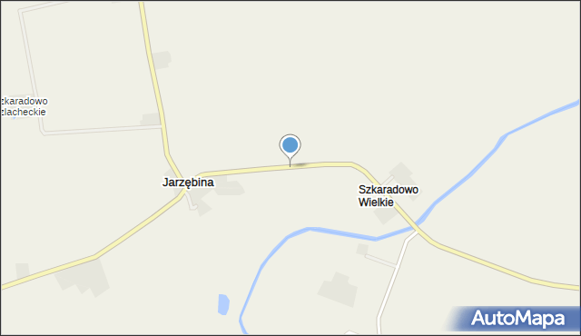 Rudniki gmina Ryjewo, Szkaradowo Szlacheckie, mapa Rudniki gmina Ryjewo