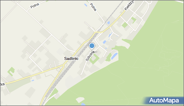 Sadlinki, Szkolna, mapa Sadlinki