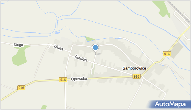 Samborowice gmina Pietrowice Wielkie, Szkolna, mapa Samborowice gmina Pietrowice Wielkie