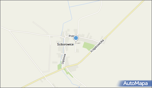 Ściborowice, Szkolna, mapa Ściborowice