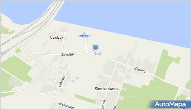 Siemianówka, Szkolna, mapa Siemianówka