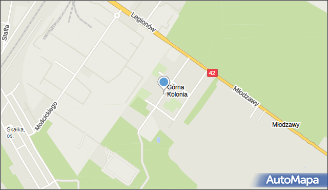 Skarżysko-Kamienna, Szkolna, mapa Skarżysko-Kamienna
