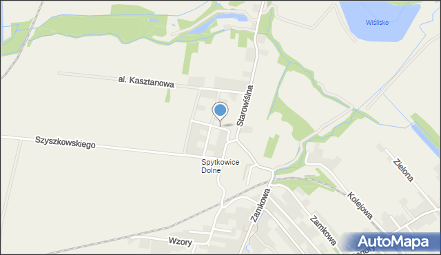 Spytkowice powiat wadowicki, Szafirowa, mapa Spytkowice powiat wadowicki