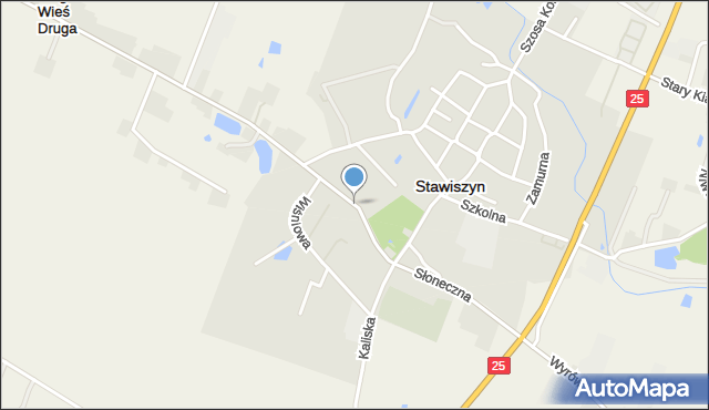 Stawiszyn powiat kaliski, Szosa Pleszewska, mapa Stawiszyn powiat kaliski