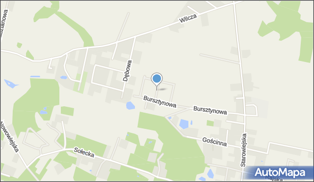 Strzelce Górne, Szafirowa, mapa Strzelce Górne