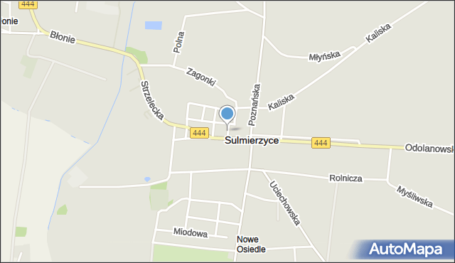 Sulmierzyce powiat krotoszyński, Szkolna, mapa Sulmierzyce powiat krotoszyński