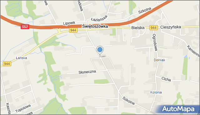 Świętoszówka, Szkolna, mapa Świętoszówka