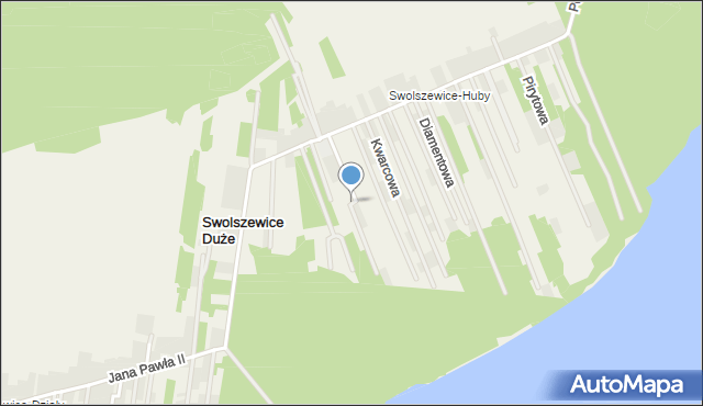 Swolszewice Duże, Szafirowa, mapa Swolszewice Duże