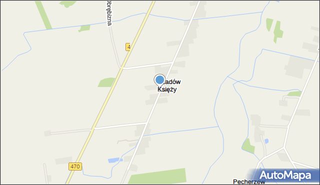 Szadów Księży, Szadów Księży, mapa Szadów Księży