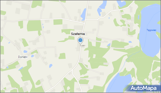 Szafarnia gmina Kurzętnik, Szafarnia, mapa Szafarnia gmina Kurzętnik