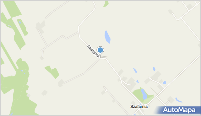 Szafarnia gmina Radomin, Szafarnia, mapa Szafarnia gmina Radomin