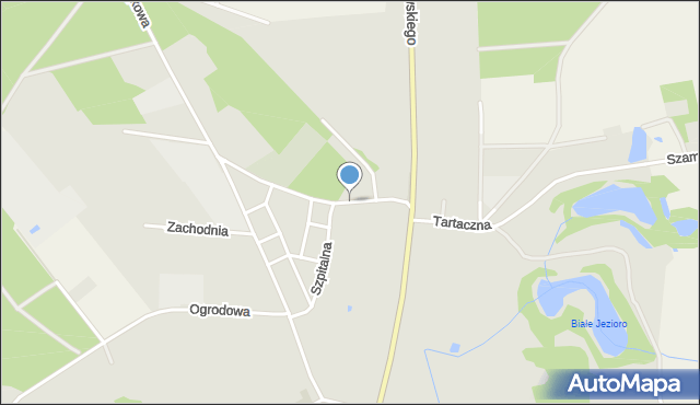 Szamocin powiat chodzieski, Szpitalna, mapa Szamocin powiat chodzieski