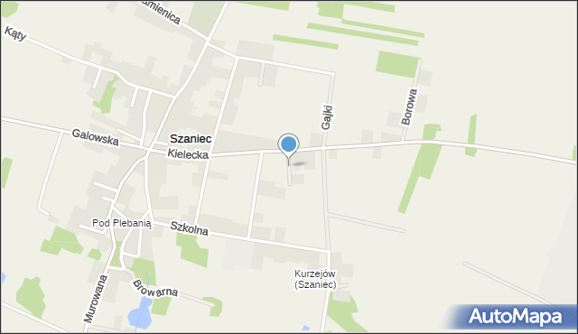 Szaniec, Szaniec, mapa Szaniec