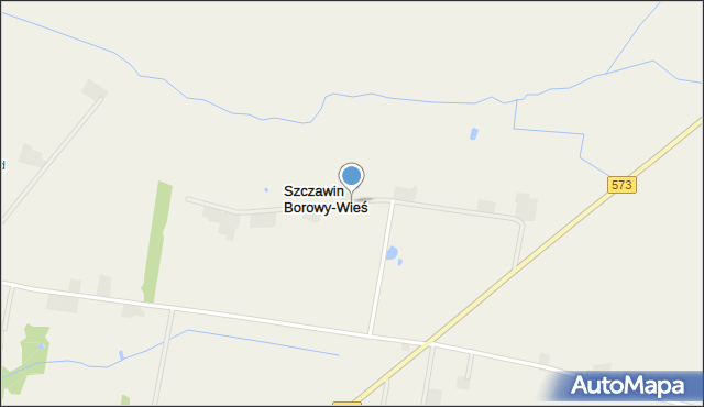 Szczawin Borowy-Wieś, Szczawin Borowy-Wieś, mapa Szczawin Borowy-Wieś