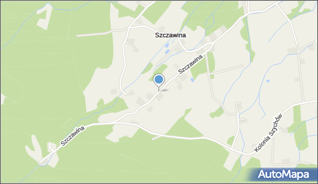 Szczawina, Szczawina, mapa Szczawina