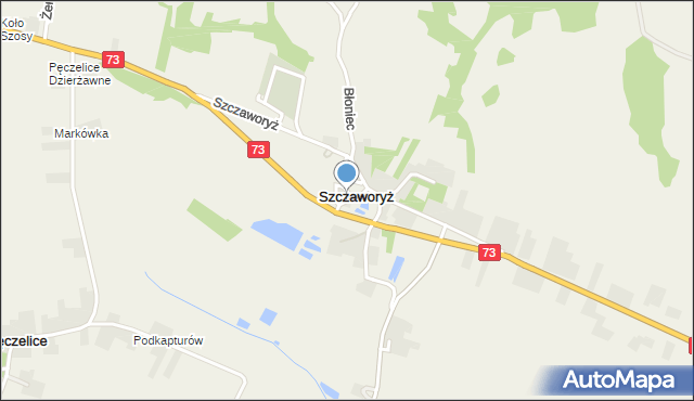 Szczaworyż, Szczaworyż, mapa Szczaworyż