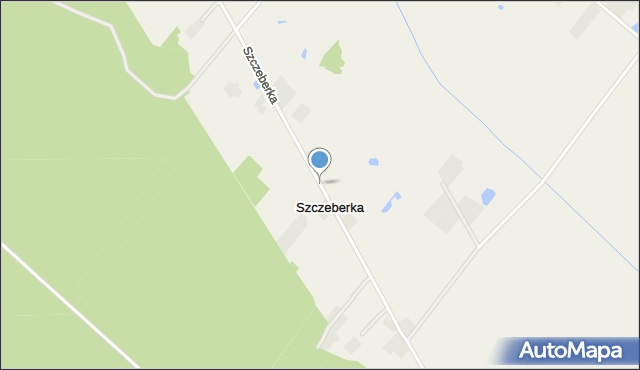 Szczeberka, Szczeberka, mapa Szczeberka