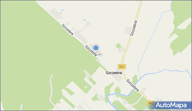 Szczebra, Szczebra, mapa Szczebra