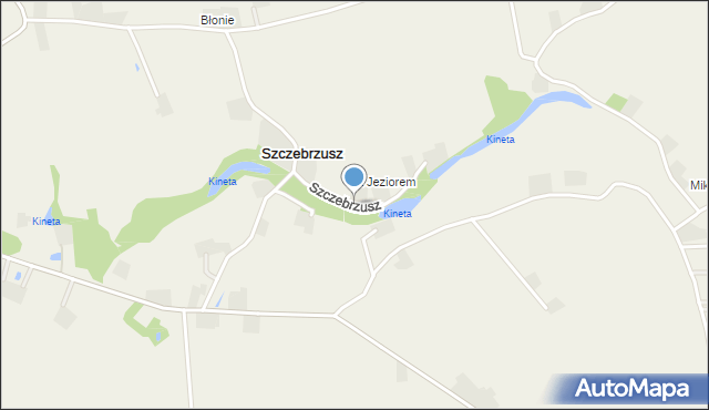 Szczebrzusz, Szczebrzusz, mapa Szczebrzusz