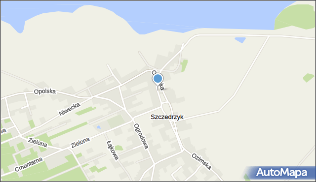 Szczedrzyk, Szkolna, mapa Szczedrzyk