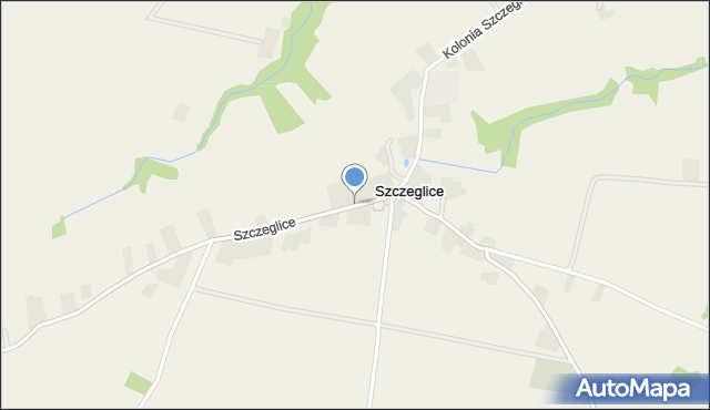 Szczeglice, Szczeglice, mapa Szczeglice