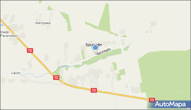 Szczeglin gmina Stopnica, Szczeglin, mapa Szczeglin gmina Stopnica