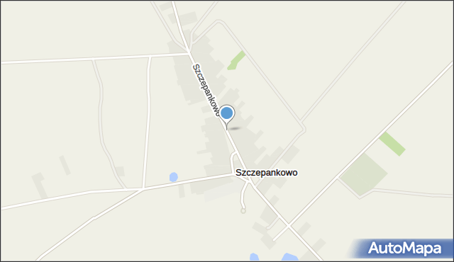 Szczepankowo gmina Śniadowo, Szczepankowo, mapa Szczepankowo gmina Śniadowo
