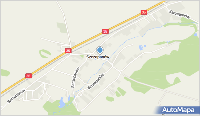 Szczepanów gmina Marcinowice, Szczepanów, mapa Szczepanów gmina Marcinowice