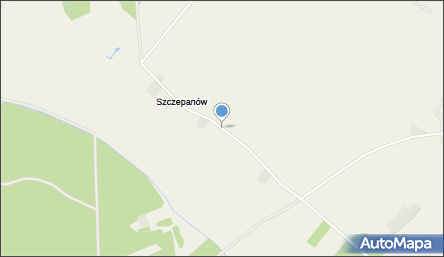 Szczepanów gmina Olszówka, Szczepanów, mapa Szczepanów gmina Olszówka