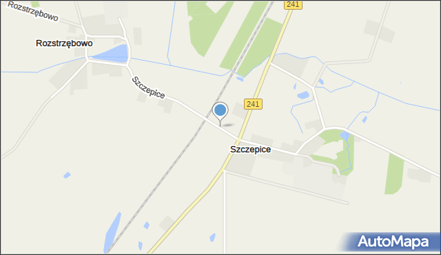 Szczepice, Szczepice, mapa Szczepice