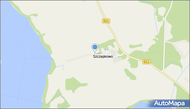 Szczepkowo gmina Iława, Szczepkowo, mapa Szczepkowo gmina Iława