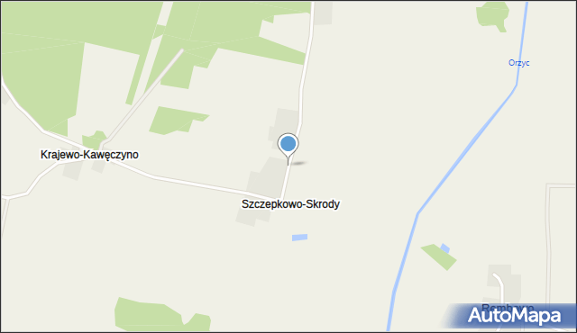 Szczepkowo-Skrody, Szczepkowo-Skrody, mapa Szczepkowo-Skrody