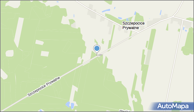 Szczepocice Prywatne, Szczepocice Prywatne, mapa Szczepocice Prywatne