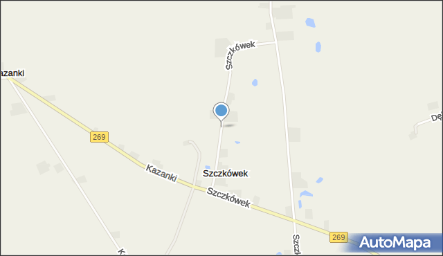 Szczkówek, Szczkówek, mapa Szczkówek