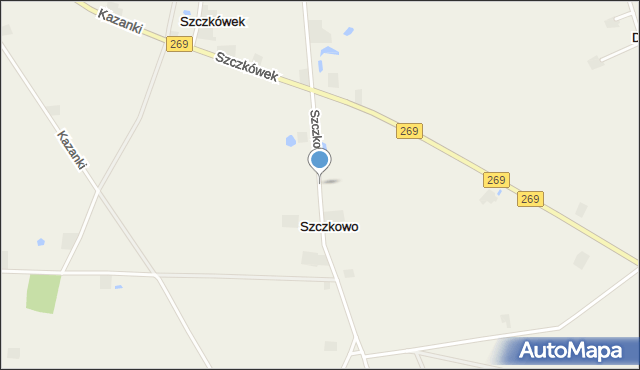 Szczkowo, Szczkowo, mapa Szczkowo