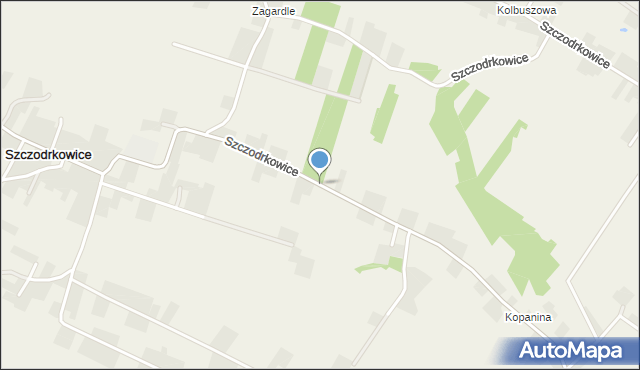 Szczodrkowice, Szczodrkowice, mapa Szczodrkowice