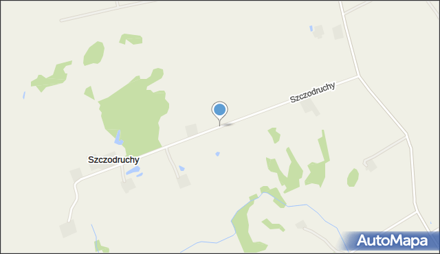 Szczodruchy gmina Raczki, Szczodruchy, mapa Szczodruchy gmina Raczki