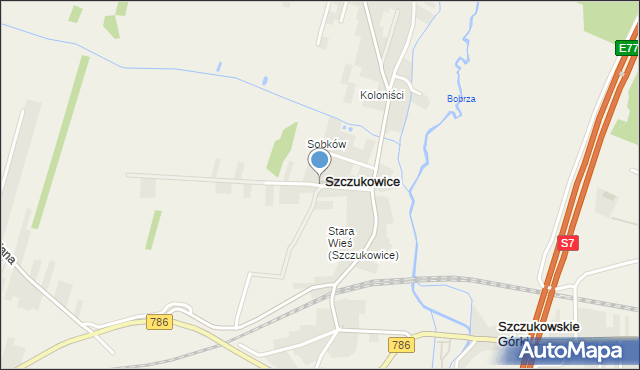 Szczukowice, Szczukowice, mapa Szczukowice