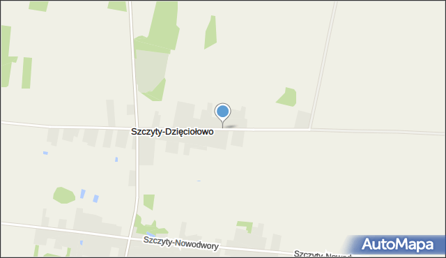 Szczyty-Dzięciołowo, Szczyty-Dzięciołowo, mapa Szczyty-Dzięciołowo