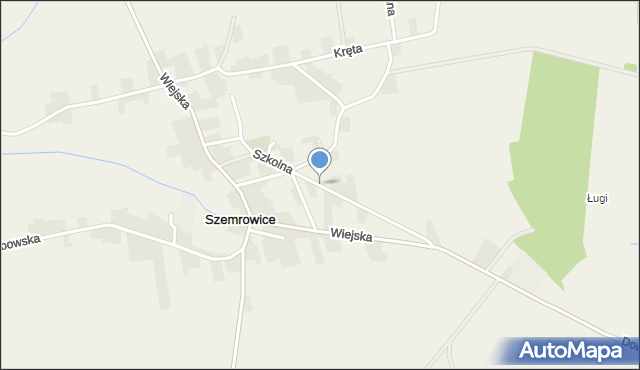 Szemrowice, Szkolna, mapa Szemrowice