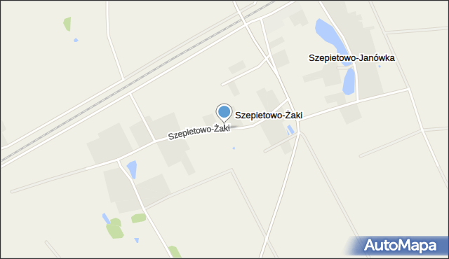 Szepietowo-Żaki, Szepietowo-Żaki, mapa Szepietowo-Żaki