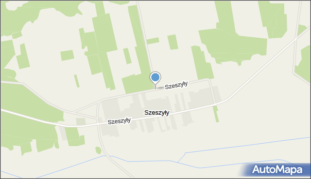 Szeszyły, Szeszyły, mapa Szeszyły