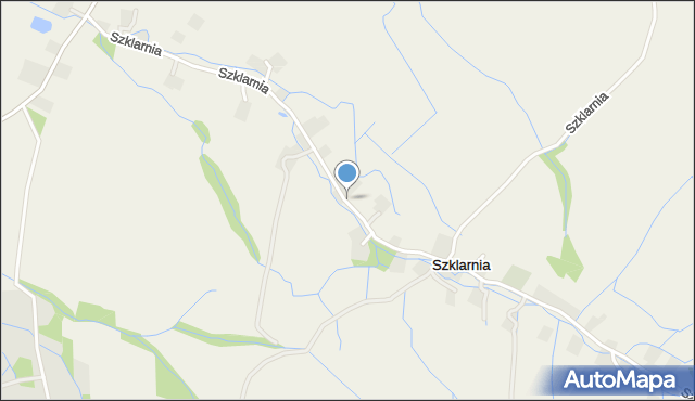 Szklarnia gmina Międzylesie, Szklarnia, mapa Szklarnia gmina Międzylesie