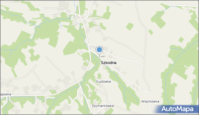 Szkodna, Szkodna, mapa Szkodna