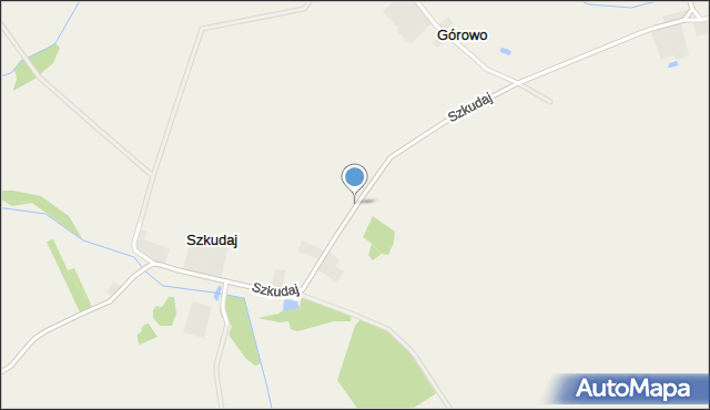 Szkudaj, Szkudaj, mapa Szkudaj