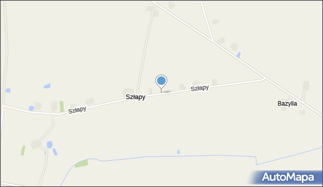 Szłapy, Szłapy, mapa Szłapy