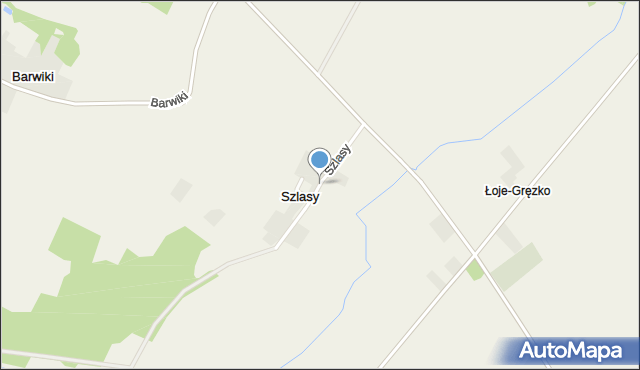 Szlasy, Szlasy, mapa Szlasy