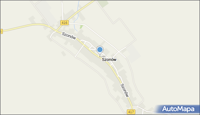 Szonów, Szonów, mapa Szonów