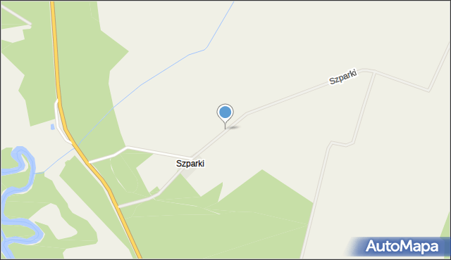 Szparki, Szparki, mapa Szparki