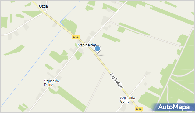 Szpinalów, Szpinalów, mapa Szpinalów